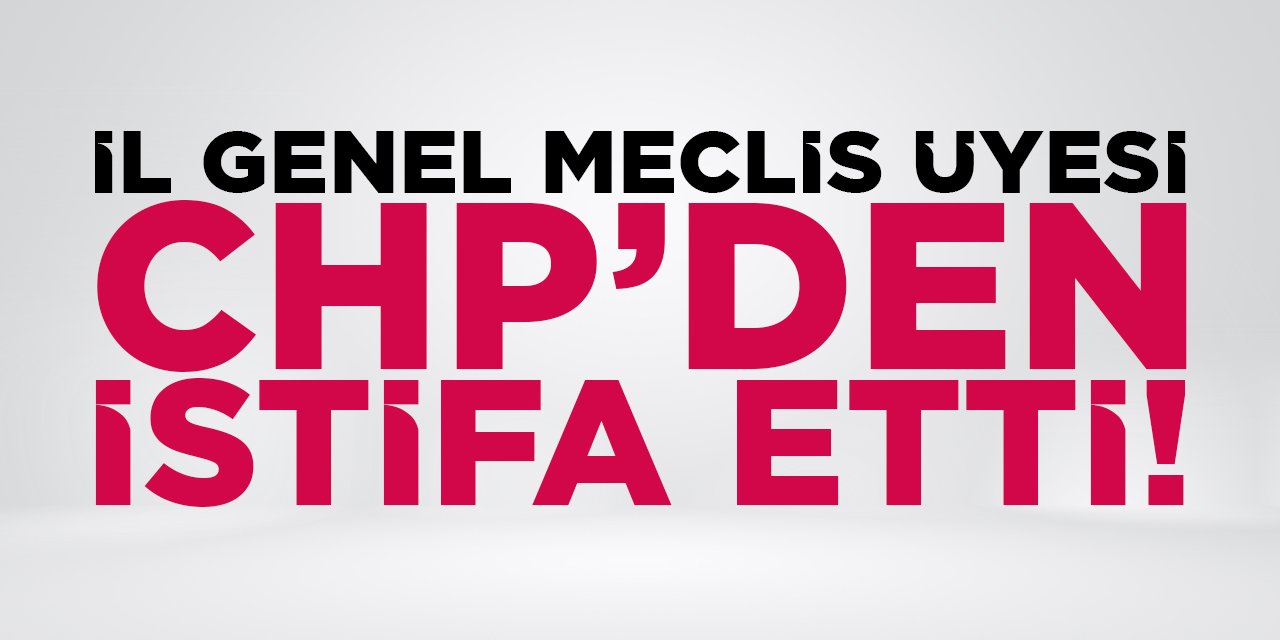 İl Genel Meclis Üyesi CHP'den İstifa Etti