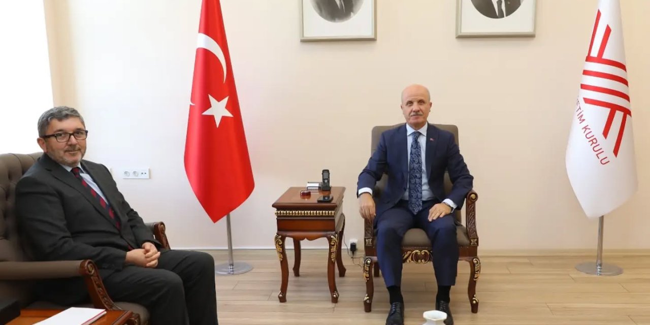 Rektör Kaplancıklı'dan YÖK Başkanı Özvar'a Ziyaret