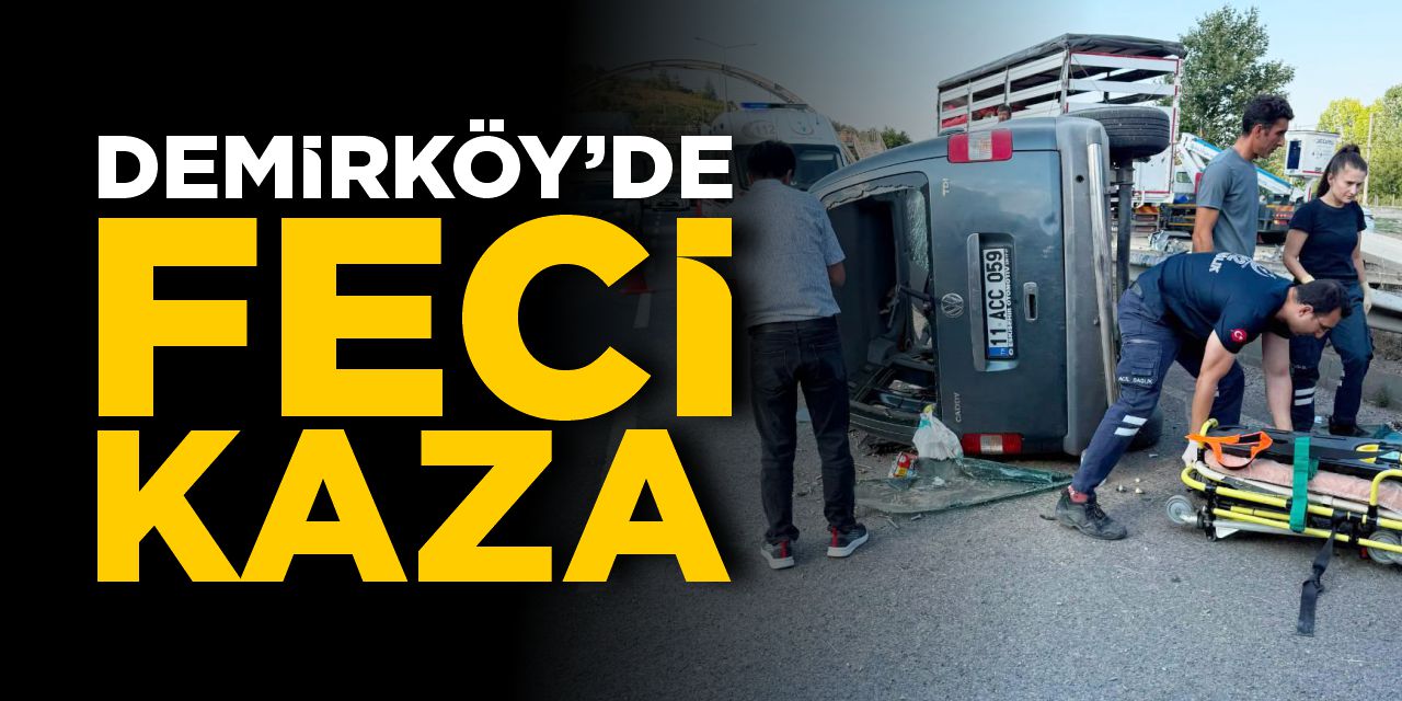 Demirköy'de feci kaza