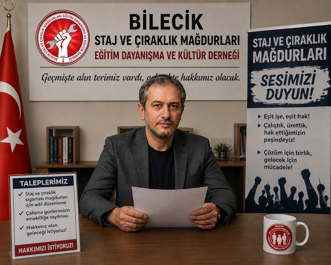 Bilecik Staj ve Çıraklık Mağdurları Derneği’nden “Güç Birliği” programına destek