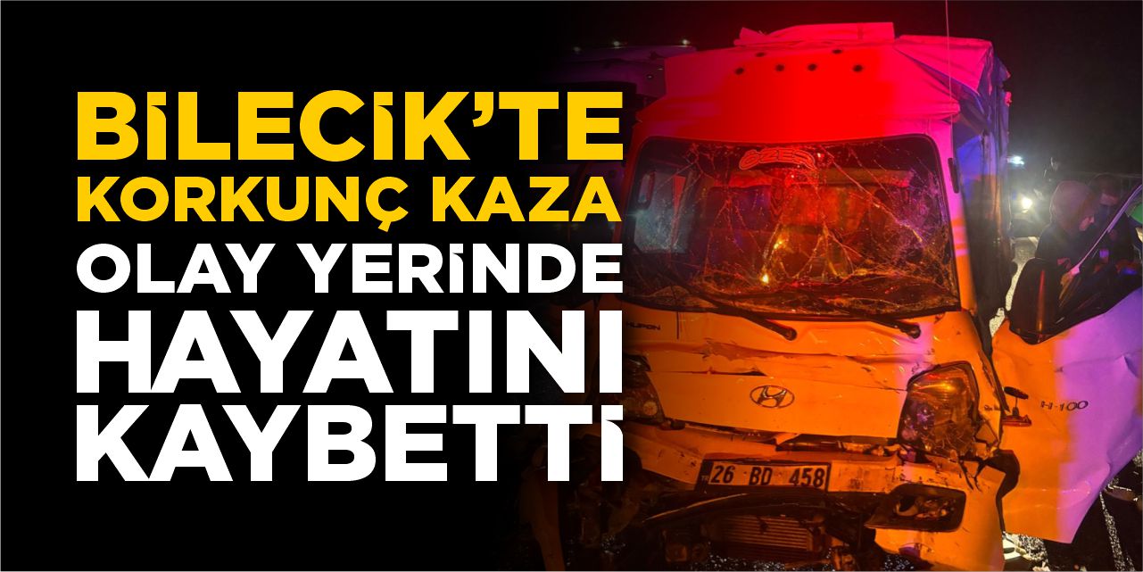 Bilecik’te korkunç kaza: Olay yerinde hayatını kaybetti!