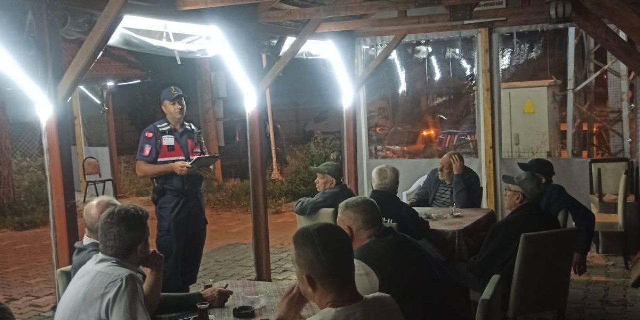 Jandarmadan Orman Yangınlarına Karşı Bilgilendirme