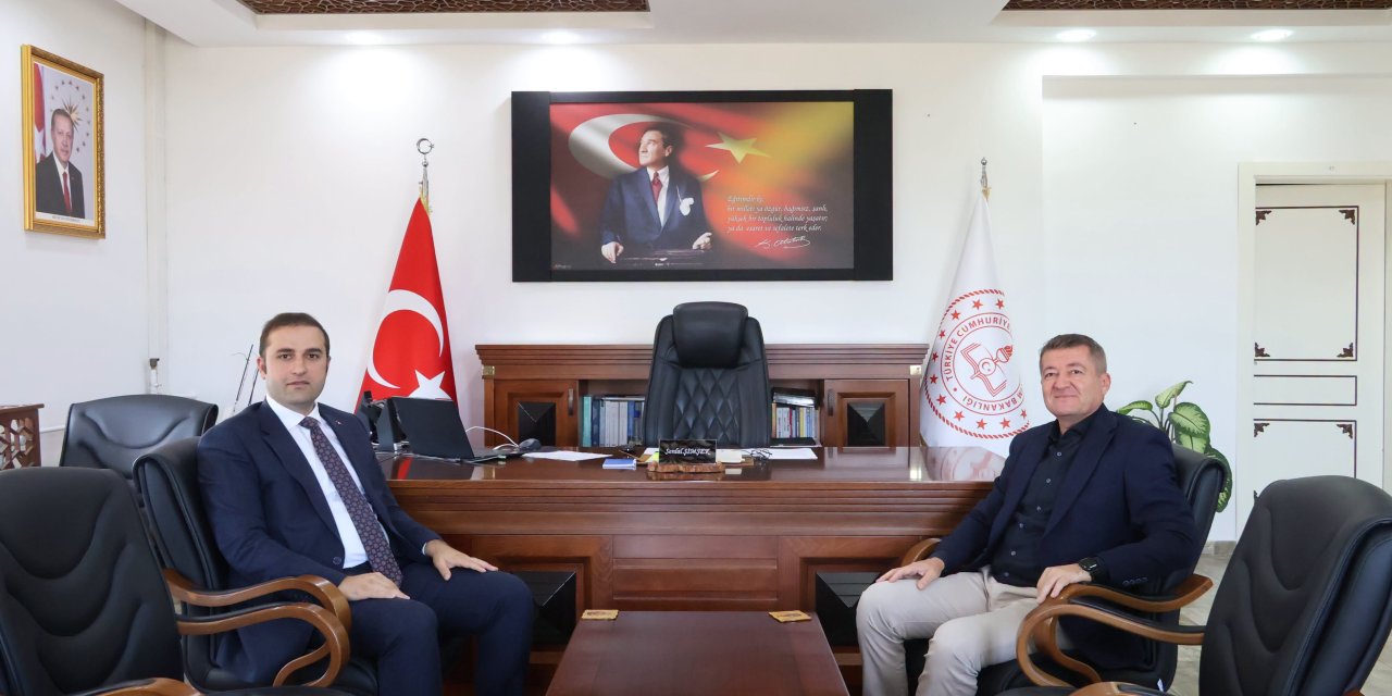 Kaymakam Yılmaz'dan Müdür Şimşek'e Ziyaret