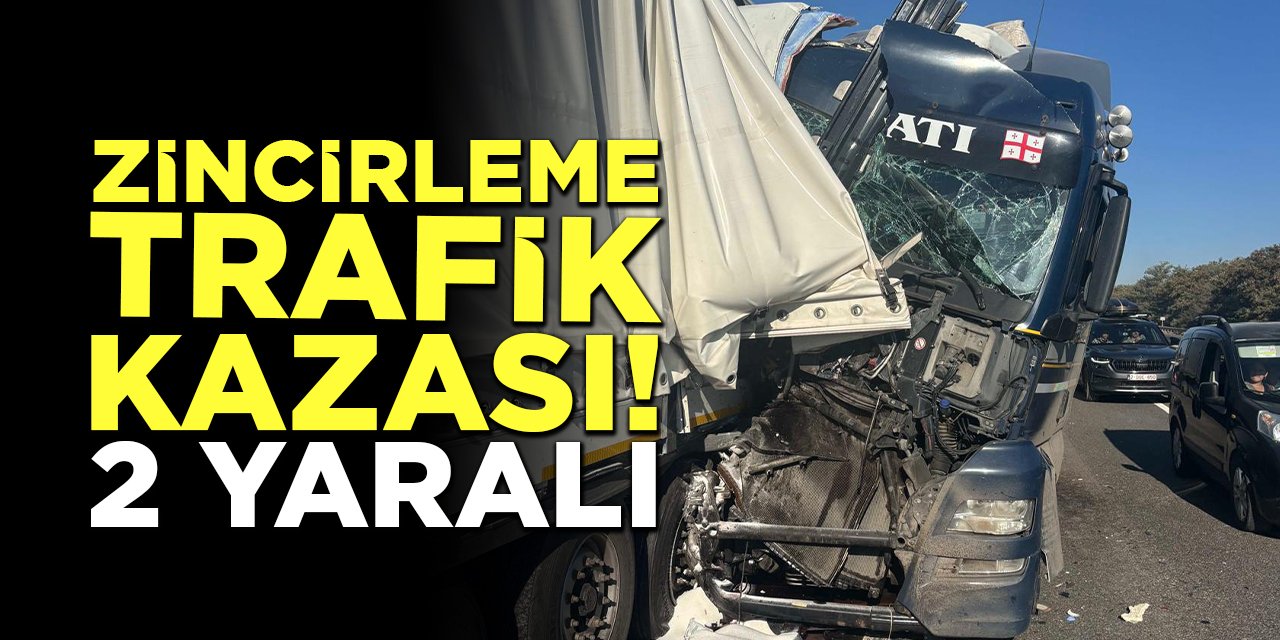 Zincirleme Trafik Kazası! 2 Yaralı!