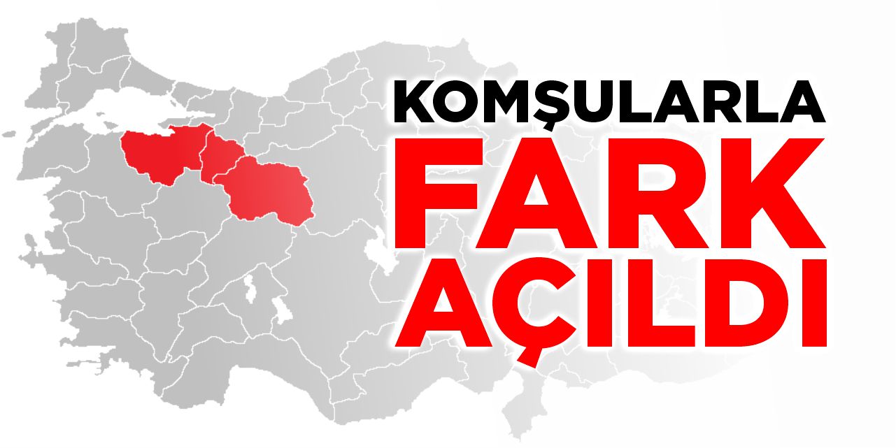 Komşularla fark açıldı