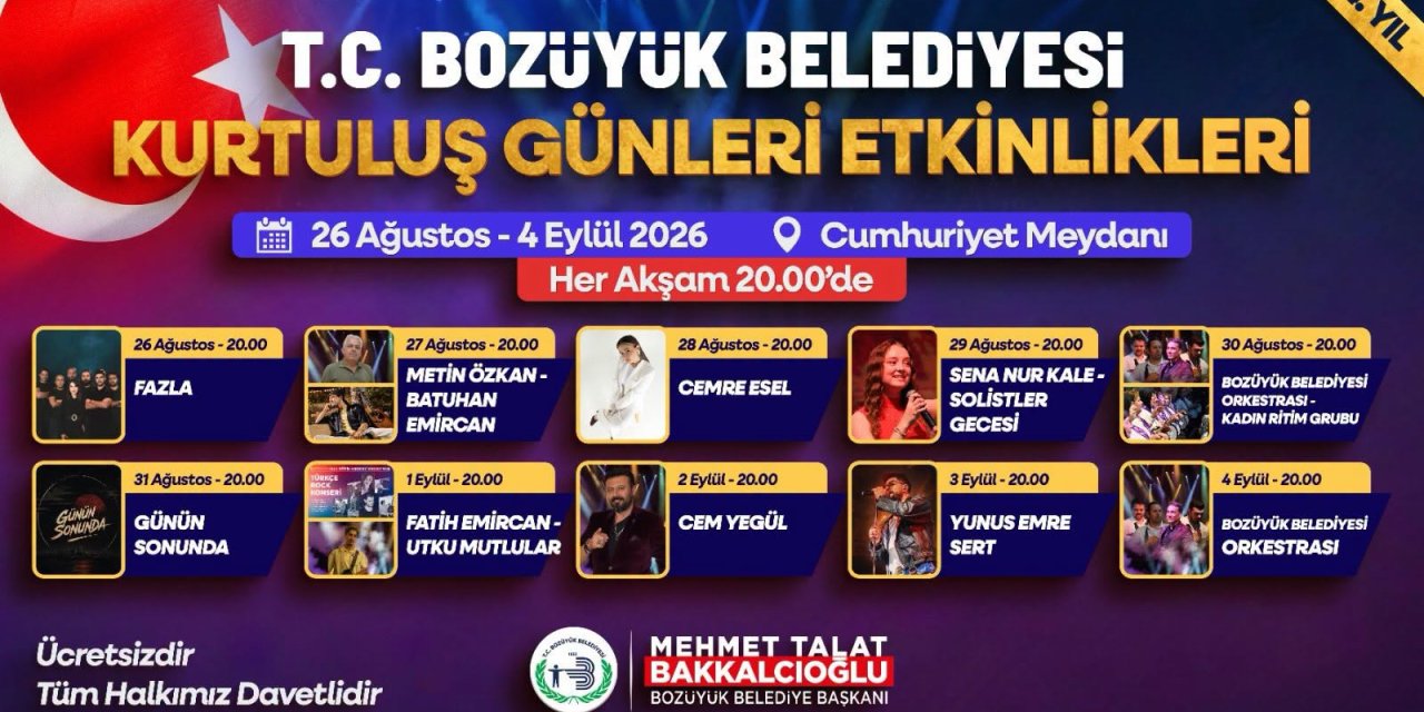 Bozüyük'te Kurtuluş Günü Etkinlikleri