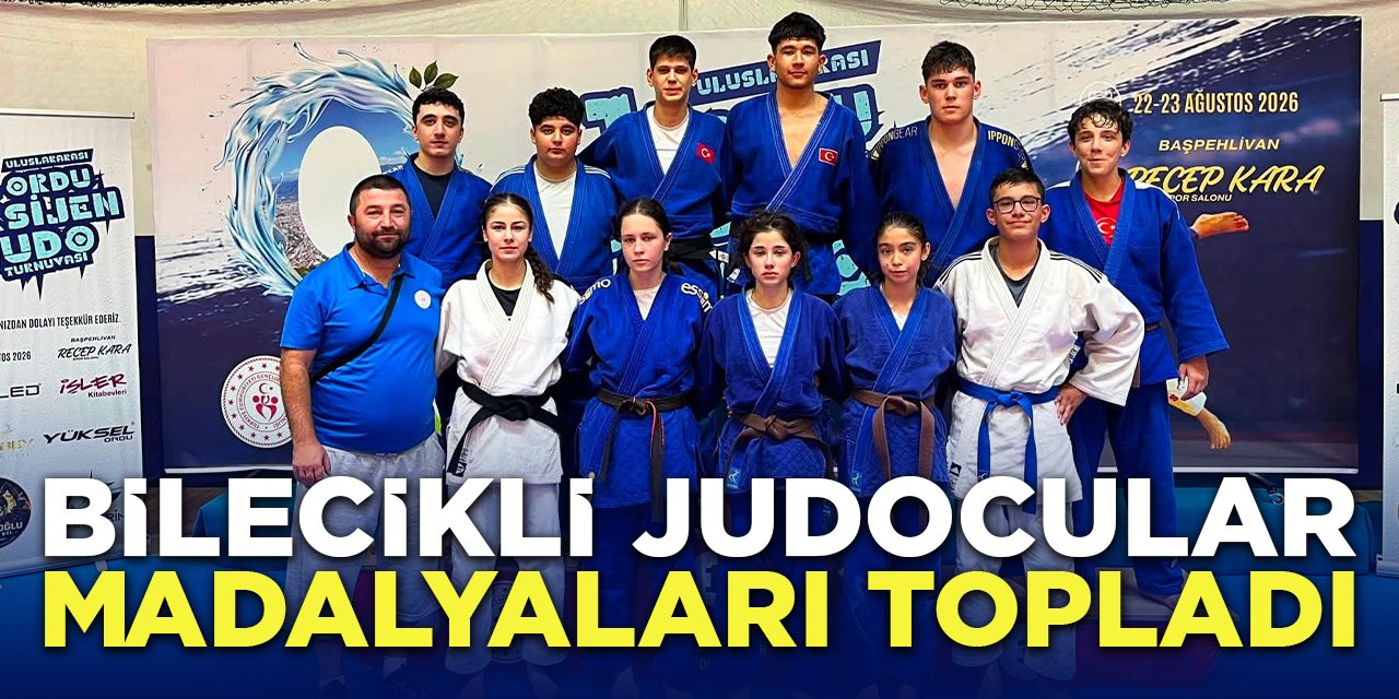 Bilecikli Judocular Madalyaları Topladı