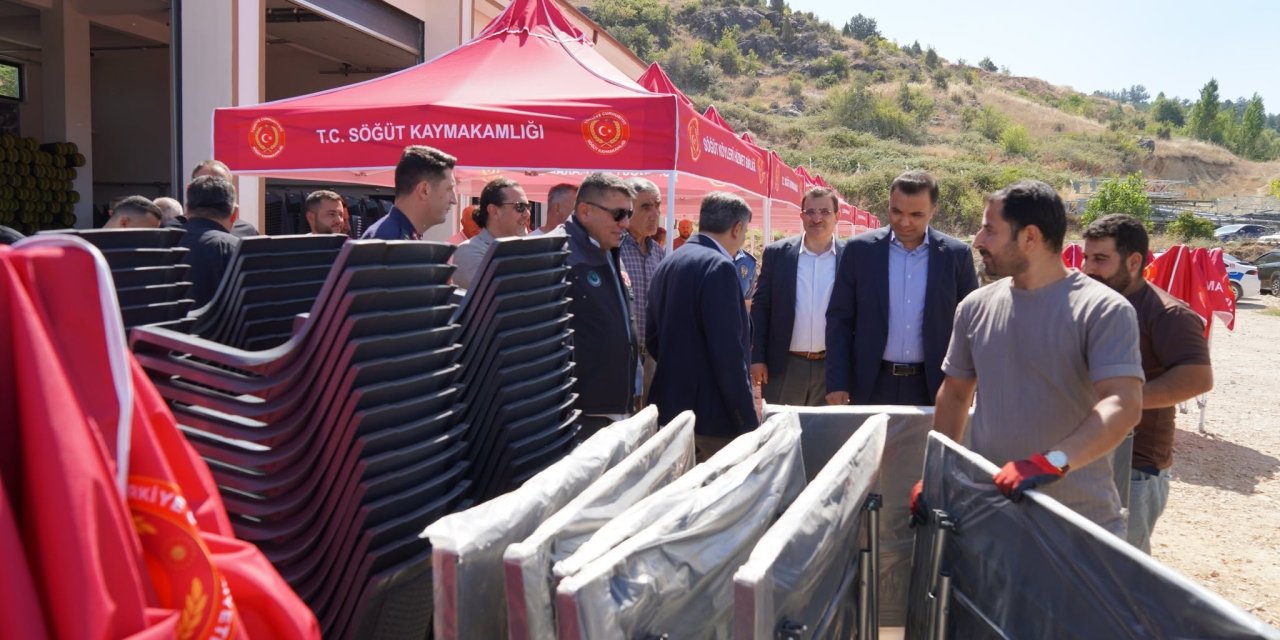 Söğüt'e Köylere Masa ve Sandalye Desteği