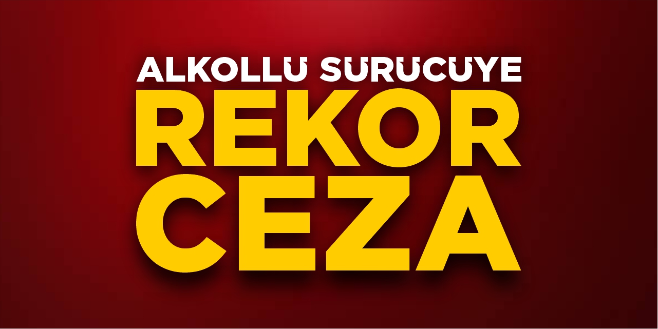 Bilecik'te alkollü sürücüye rekor ceza!