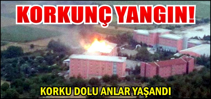 GÖLPAZARI AÇIK CEZAEVİNDE YANGIN