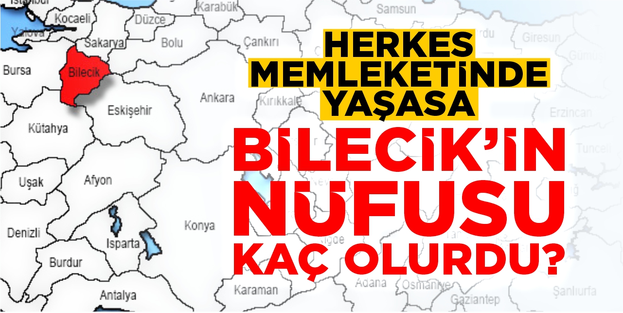 Herkes memleketinde yaşasa Bilecik’in nüfusu kaç olurdu?