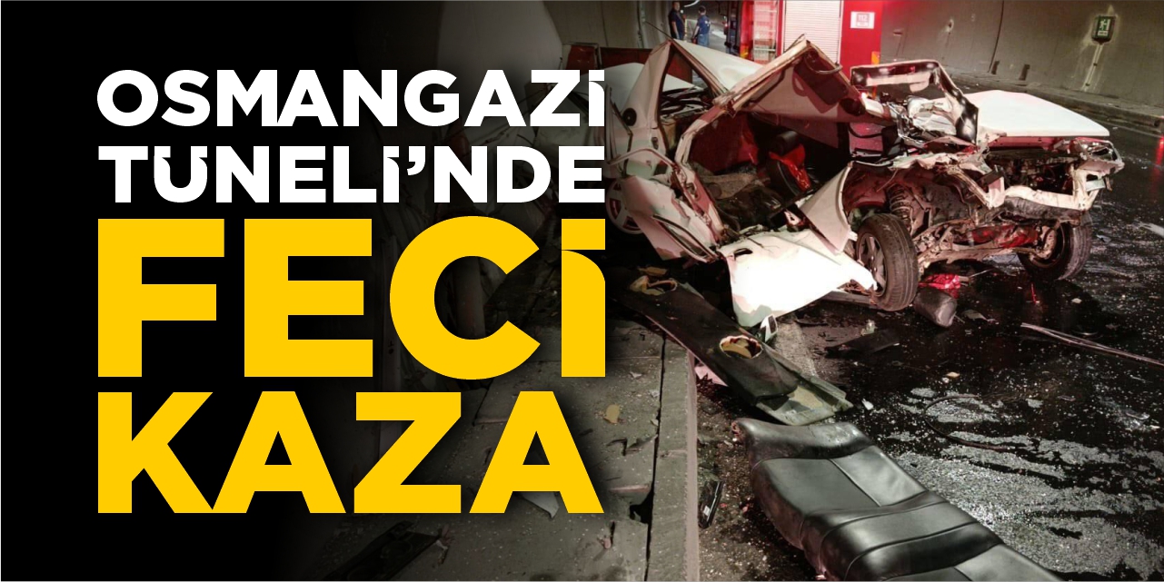 Bilecik’te Osmangazi Tüneli’nde Feci Kaza!