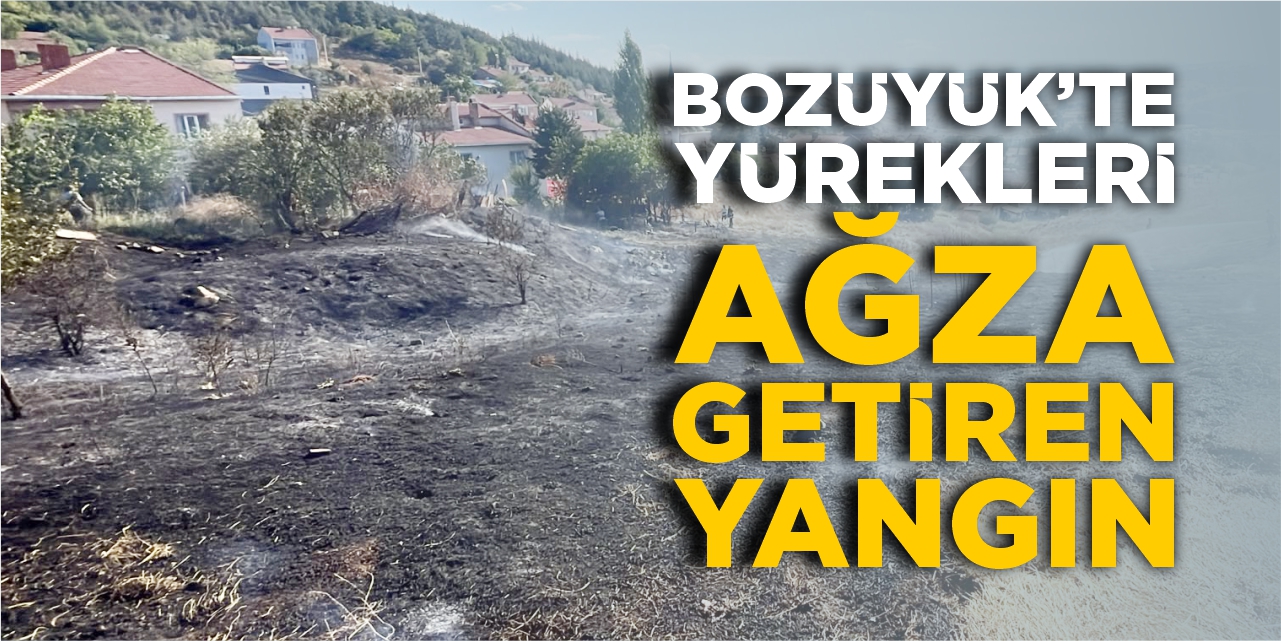 Bozüyük'te yürekleri ağza getiren yangın