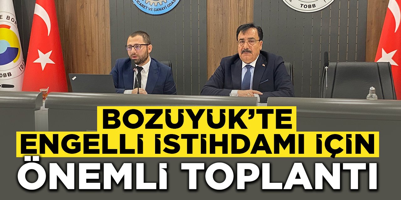 Bozüyük'te Engelli İstihdamı İçin Önemli Toplantı