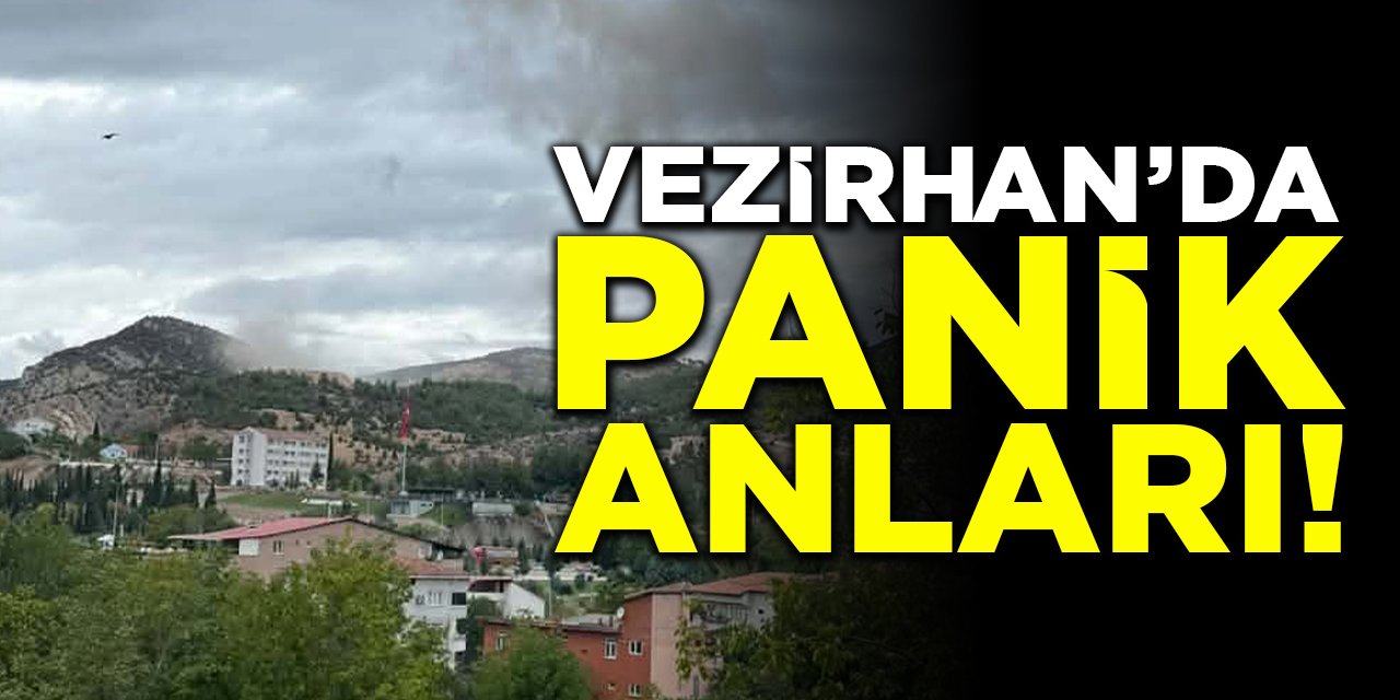 Vezirhan'da panik anları!