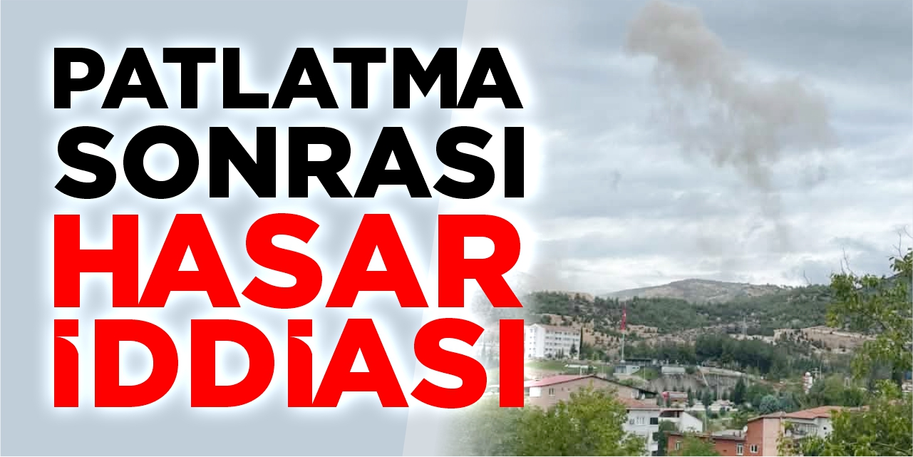 Patlatma sonrası hasar iddiası!