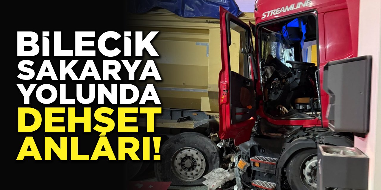 Bilecik-Sakarya yolunda dehşet anları!