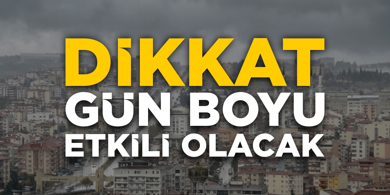 Bilecik'te sağanak yağış gün boyu etkili olacak