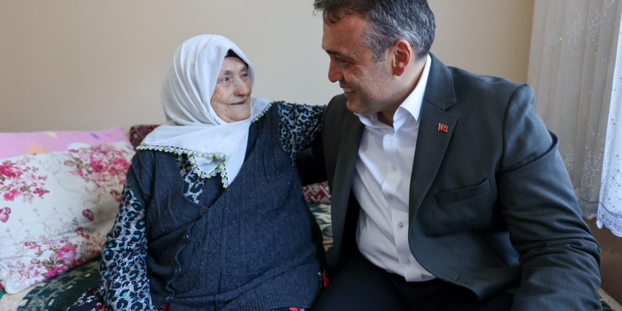 Vali  Sözer’den Dünya Yaşlılar Günü’nde Hane Ziyareti