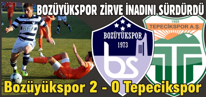BOZÜYÜKSPOR ZİRVE İNADINI SÜRDÜRDÜ