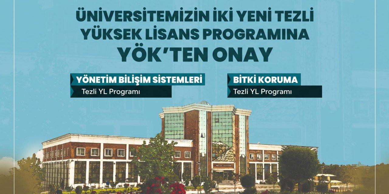 BŞEÜ’ye İki Yeni Yüksek Lisans Programı