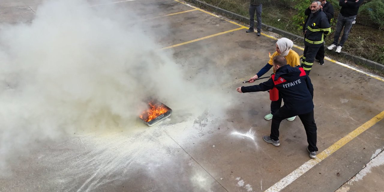 Hastane Personeline Yangın Eğitimi