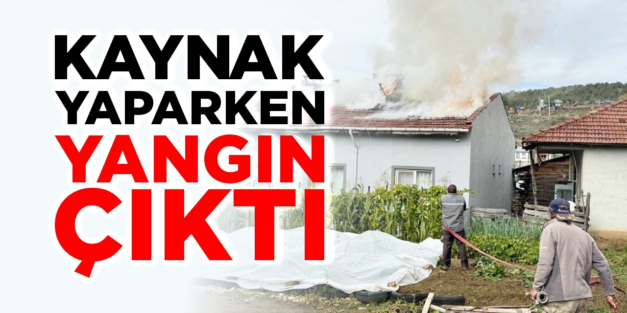 Kaynak yaparken yangın çıktı!