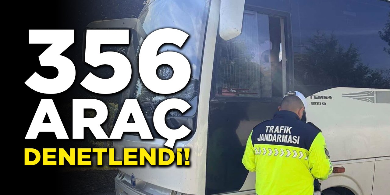 Bilecik'te 356 araç denetlendi!