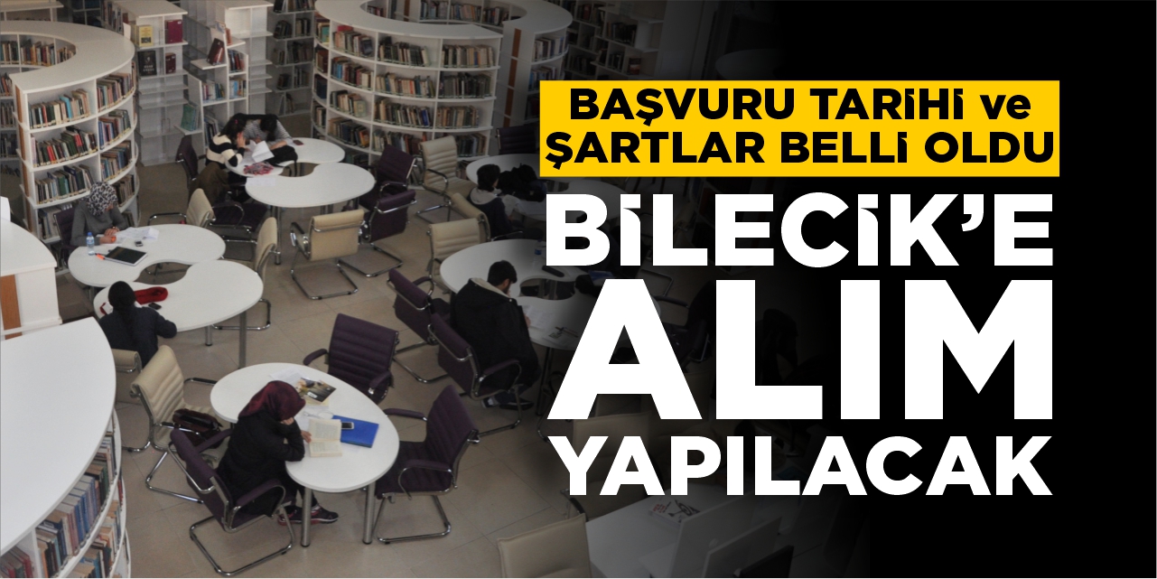 Bilecik'e kütüphaneci alınacak