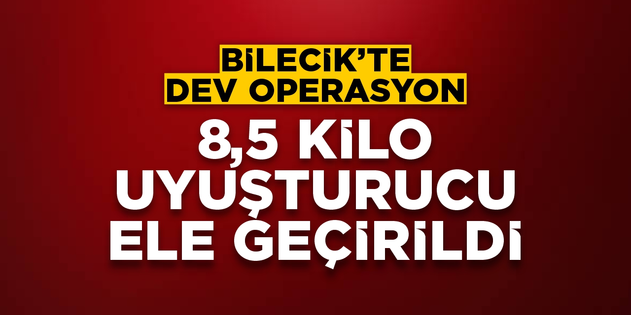 8,5 kilo uyuşturucu yakalandı!