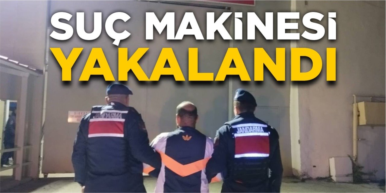 Suç makinesi yakalandı!