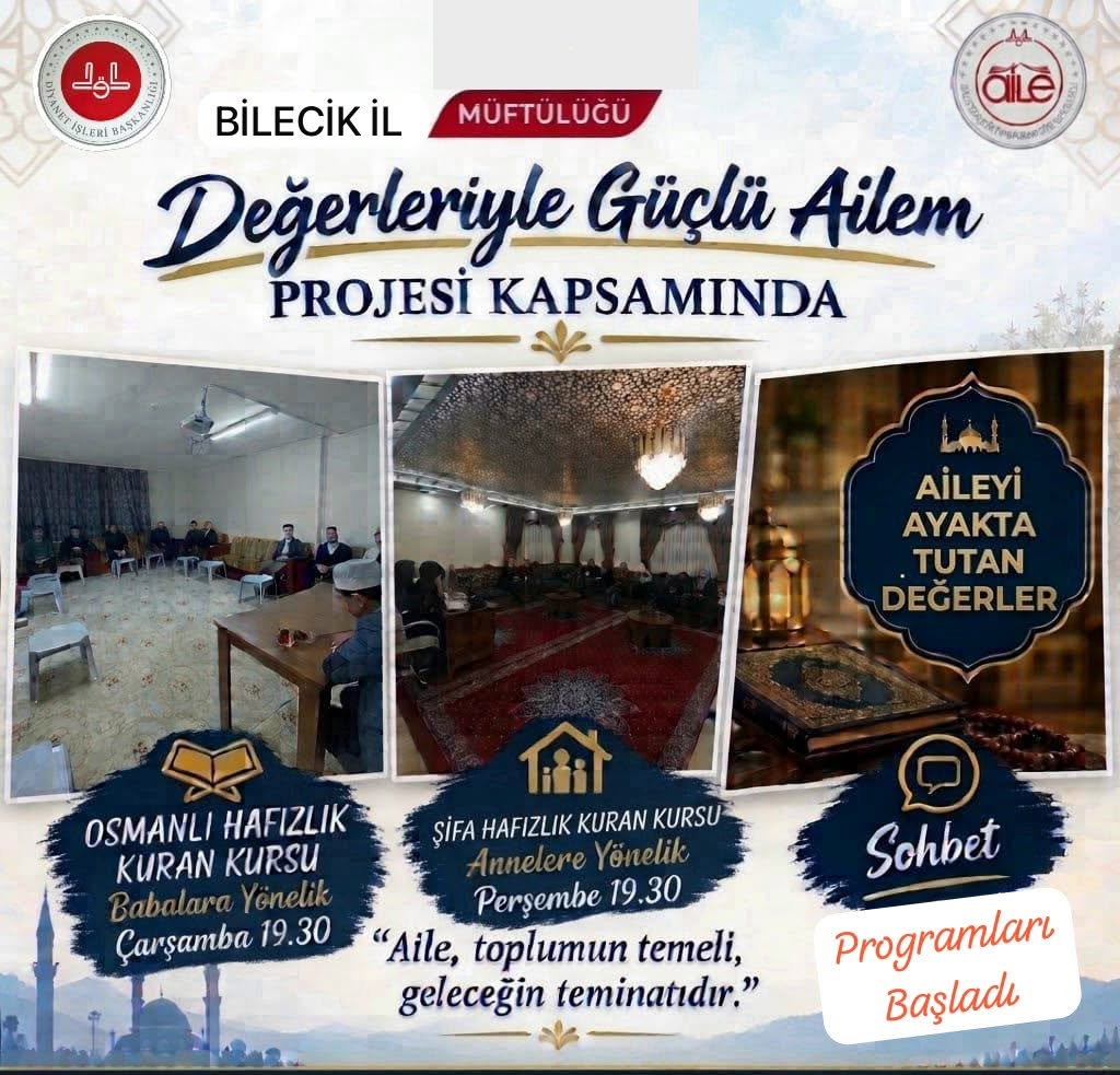 “Değerleriyle Güçlü Ailem” Sohbetleri Başladı