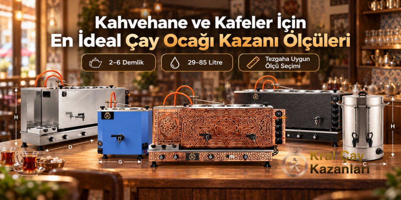 Kahvehane ve Kafeler İçin En İdeal Çay Ocağı Kazanı Ölçüleri