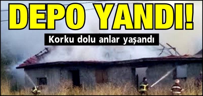 DEPO OLARAK KULLANILAN METRUK EVDE ÇIKAN YANGIN KORKUTTU
