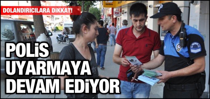 BOZÜYÜK TDP DOLANDIRICILIK OLAYLARINA KARŞI BROŞÜR DAĞITTI