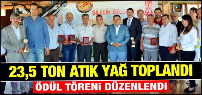 23,5 TON ATIK YAĞ TOPLANDI