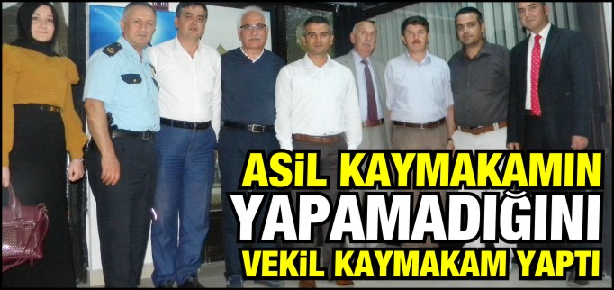BOZÜYÜK’TE ASİL KAYMAKAM’IN YAPMADIĞINI VEKİL KAYMAKAM YAPTI