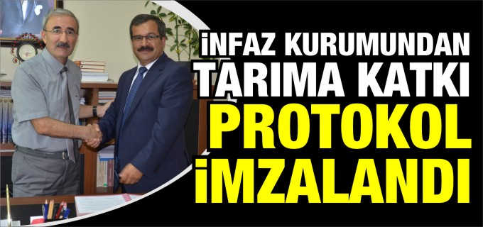 İNFAZ KURUMUNDAN TARIMA KATKI
