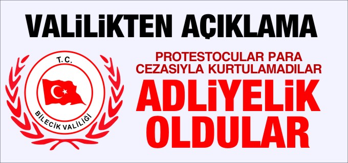 PROTESTOCULAR PARA CEZASIYLA KURTULAMADILAR ADLİYELİK OLDULAR