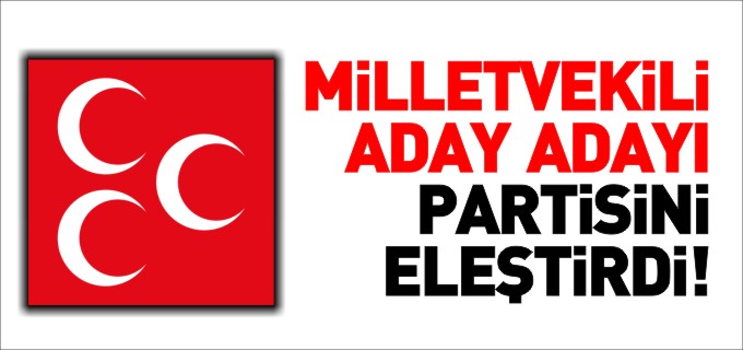 MV. ADAY ADAYI PARTİSİNİ ELEŞTİRDİ!