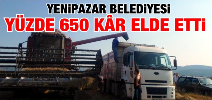 YENİPAZAR BELEDİYESİ YÜZDE 650 KÂR YAPTI