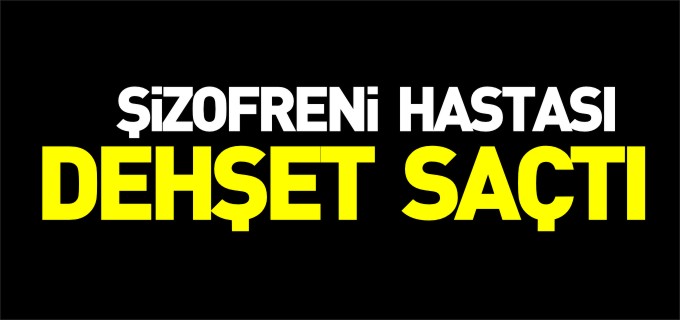 ŞİZOFRENİ HASTASI DEHŞET SAÇTI