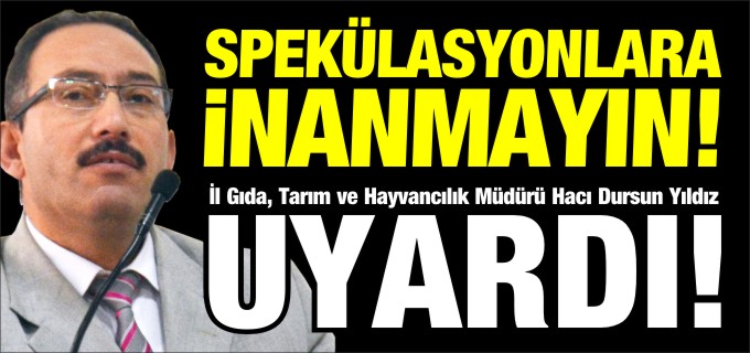 ’KURBANLIK HAYVANIMIZ YETERLİ’