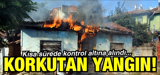 BOZÜYÜK’TE EV YANGINI