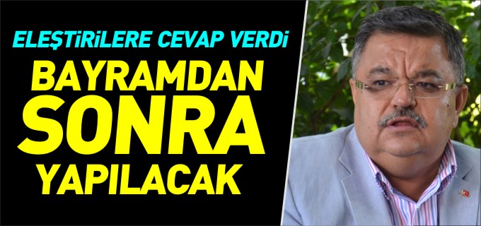 BOZULAN YOLLAR BAYRAMDAN SONRA YAPILACAK