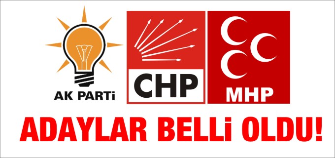 ADAYLAR BELLİ OLDU