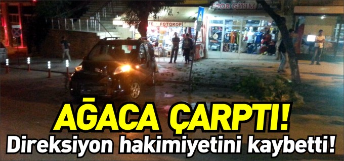AĞACA ÇARPTI