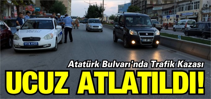 TRAFİK KAZASI, 1 KİŞİ YARALANDI