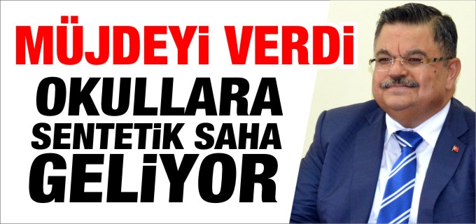 OKULLARA SENTETİK SAHA GELİYOR
