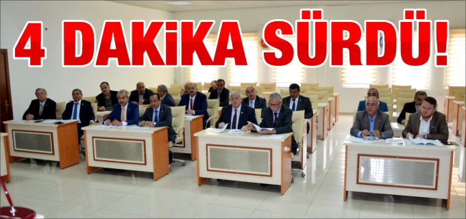BİRLEŞİM 4 DAKİKA SÜRDÜ
